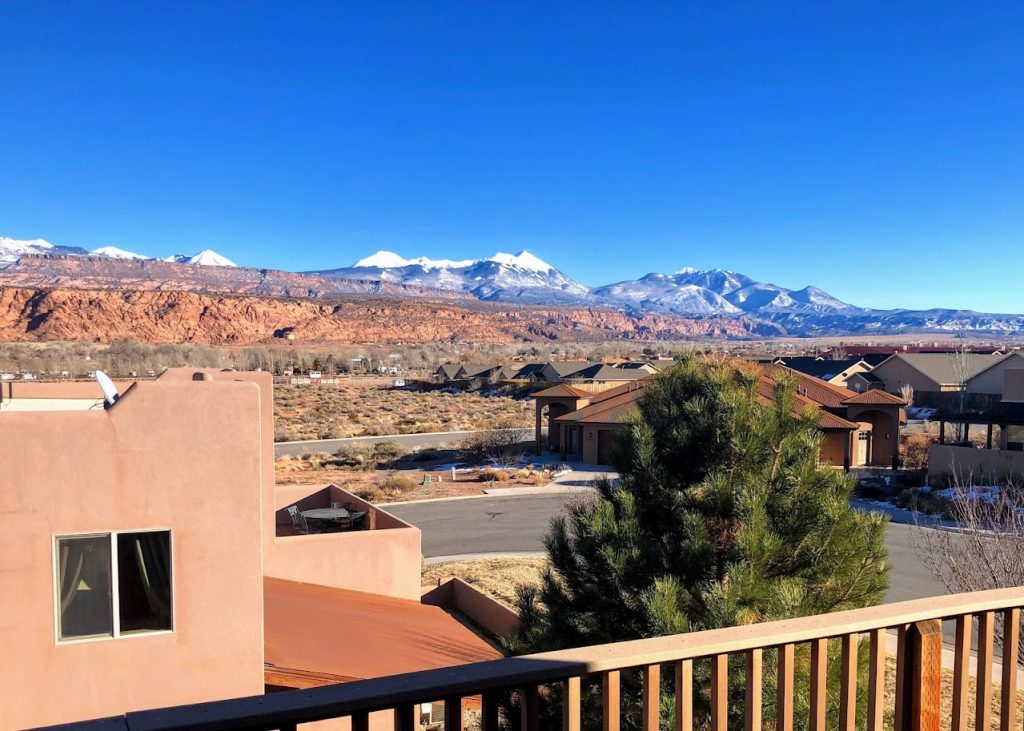 Views of the La Sal Mountains