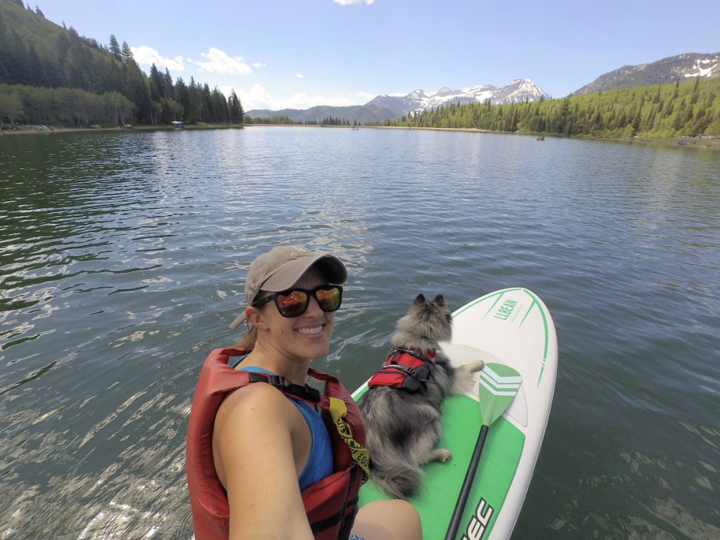 paddleboarding Silver Lake Flat