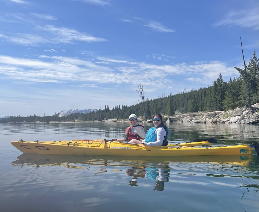 kayaking in Yellowstone National Park